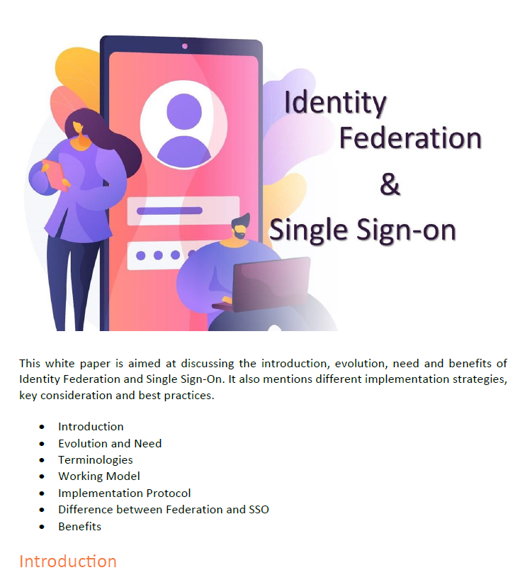 Identity Federation & Single Sign-on